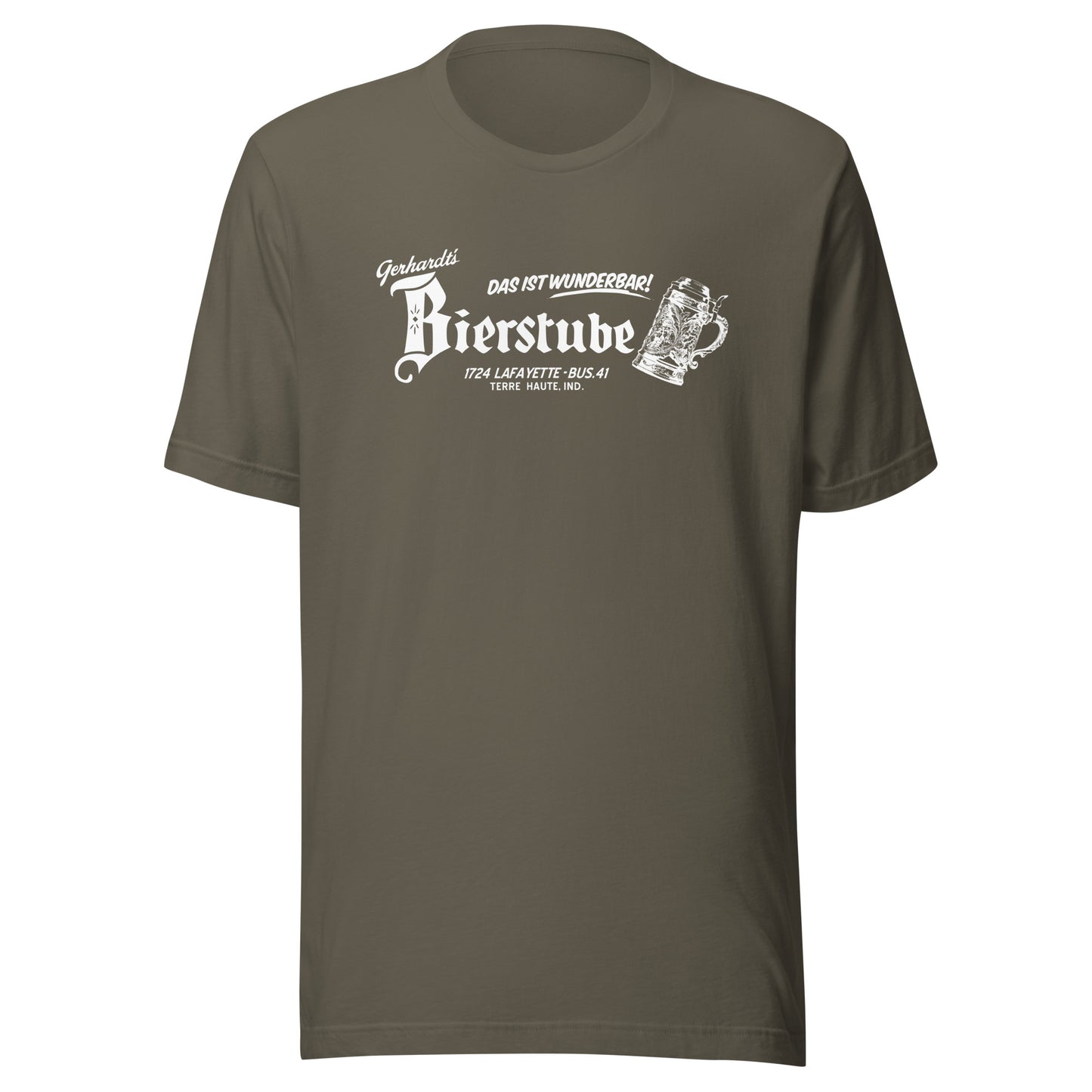 Gerhardt's Bierstube - Terre Haute Indiana  -  Unisex t-shirt