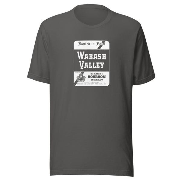 Wabash Valley Whiskey / Merchants Distilling (white) - Terre Haute Indiana  -  Short-Sleeve Unisex T-Shirt