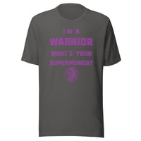 Casey-Westfield HS Warriors - Superpower (purple)  -  Short-Sleeve Unisex T-Shirt