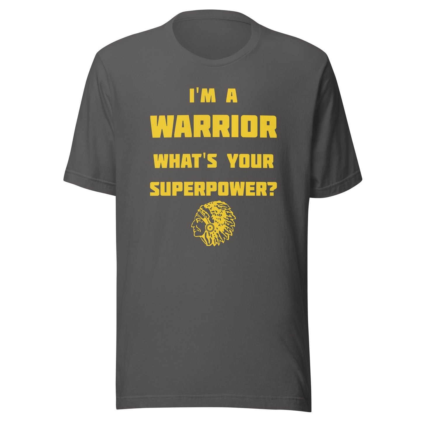 Casey-Westfield HS Warriors - Superpower (yellow)  -  Short-Sleeve Unisex T-Shirt