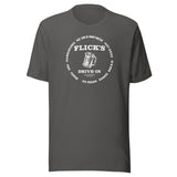 Flick’s Drive-In / Dairy Bar - rootbeer mug design (white) - Brazil Indiana  -  Short-Sleeve Unisex T-Shirt