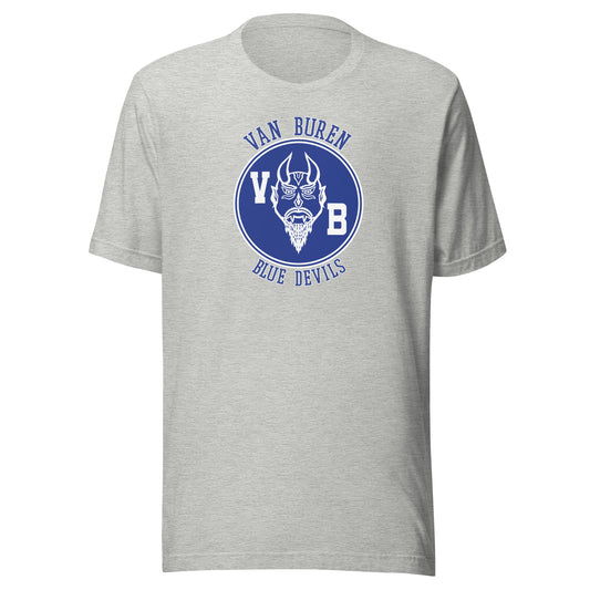 Van Buren HS Blue Devils - Center Court design  -  Unisex t-shirt