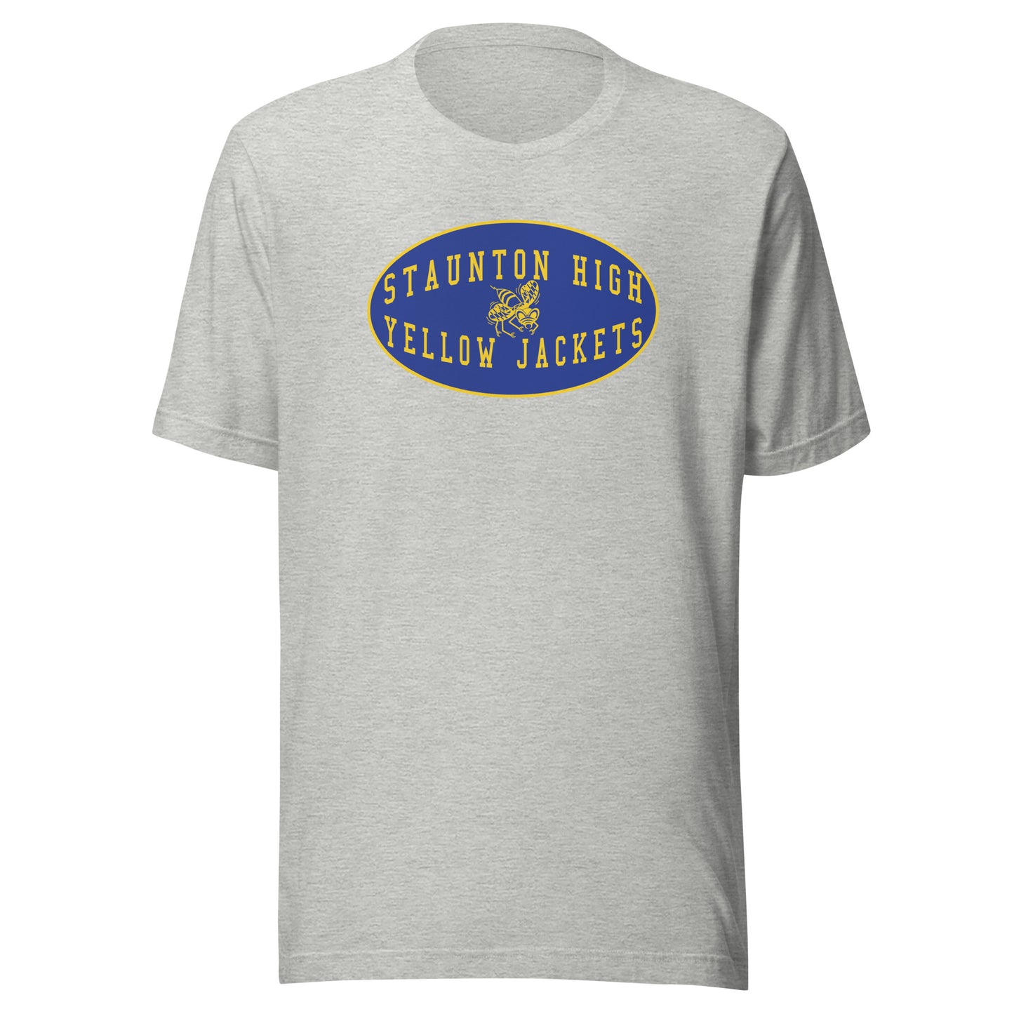 Staunton HS Yellow Jackets - mascot shield  -  Unisex t-shirt