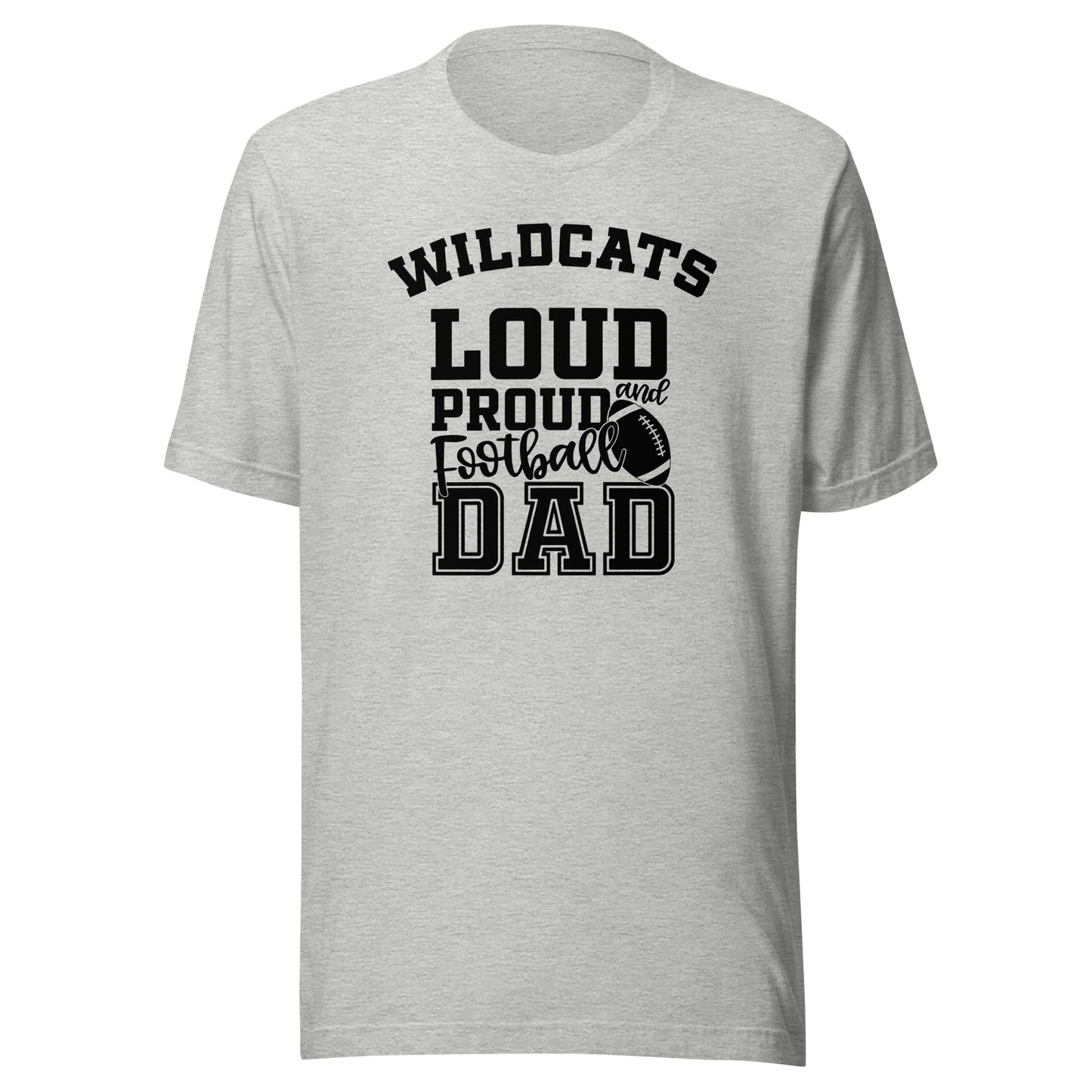 CUSTOMIZABLE - South Vermillion HS Wildcats Football Dad  -  Unisex t-shirt