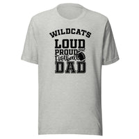 CUSTOMIZABLE - South Vermillion HS Wildcats Football Dad  -  Unisex t-shirt