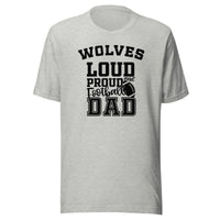 CUSTOMIZABLE - Parke Heritage HS Wolves Football Dad  -  Unisex t-shirt