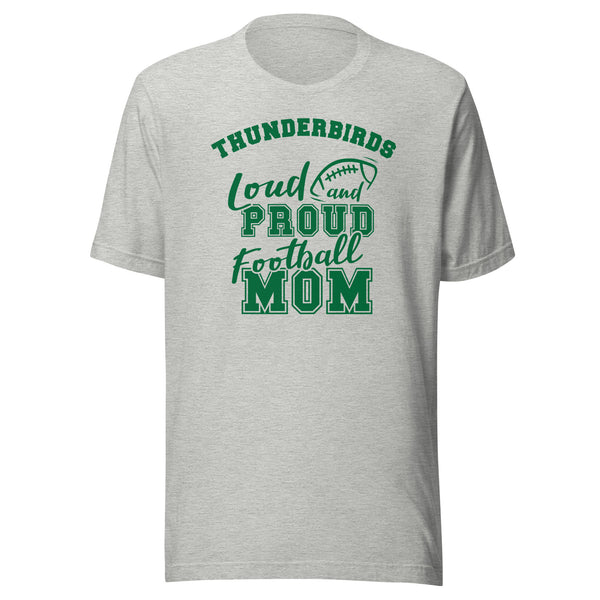 CUSTOMIZABLE - North Central HS Thunderbirds Football Mom  -  Unisex t-shirt