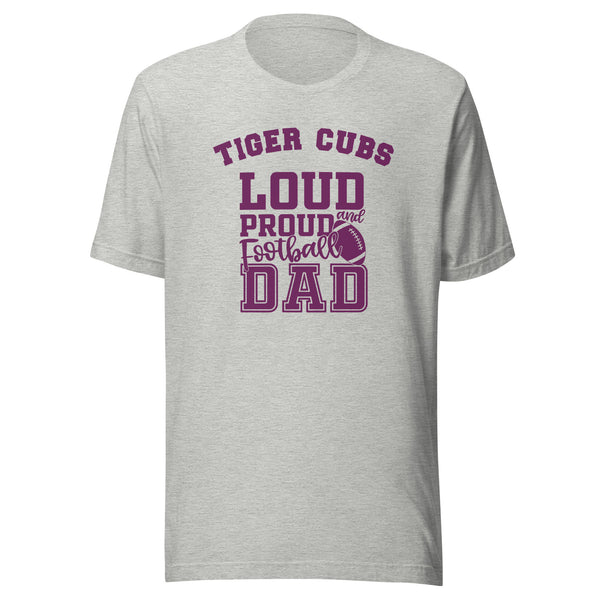 CUSTOMIZABLE - Greencastle HS Tiger Cubs Football Dad  -  Unisex t-shirt