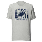 CUSTOMIZABLE - North Putnam HS Cougars Football  -  Unisex t-shirt