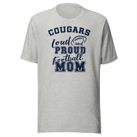 CUSTOMIZABLE - North Putnam HS Cougars Football Mom  -  Unisex t-shirt