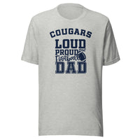 CUSTOMIZABLE - North Putnam HS Cougars Football Dad  -  Unisex t-shirt