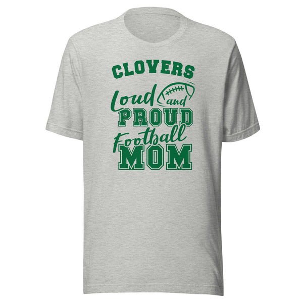 CUSTOMIZABLE - Cloverdale HS Clovers Football Mom  -  Unisex t-shirt