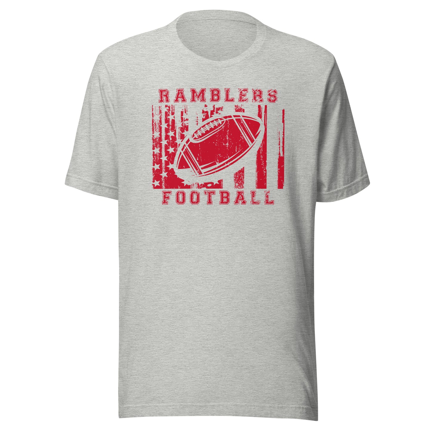 CUSTOMIZABLE - Attica HS Red Ramblers Football  -  Unisex t-shirt