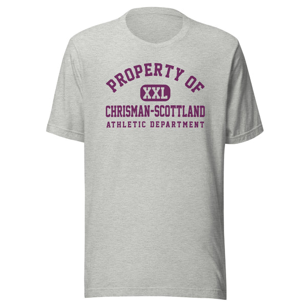 Chrisman-Scottland Jr. HS Eagles - Property of Athletic Dept. - Unisex t-shirt