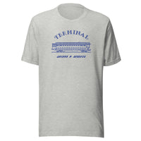 Terminal Sports & Spirits - Terre Haute Indiana - interurban design  -  Unisex t-shirt