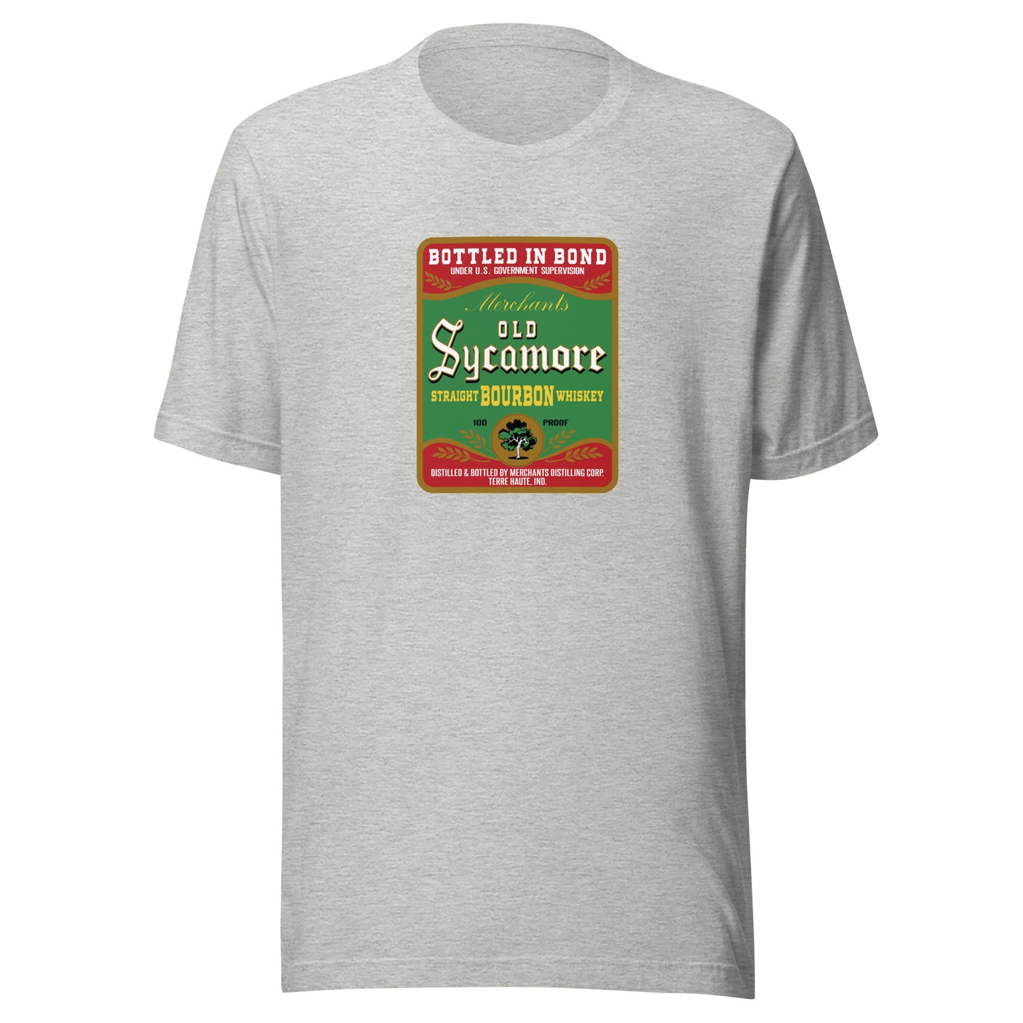 Old Sycamore Whiskey / Merchants Distilling - Terre Haute Indiana  -  Short-Sleeve Unisex T-Shirt