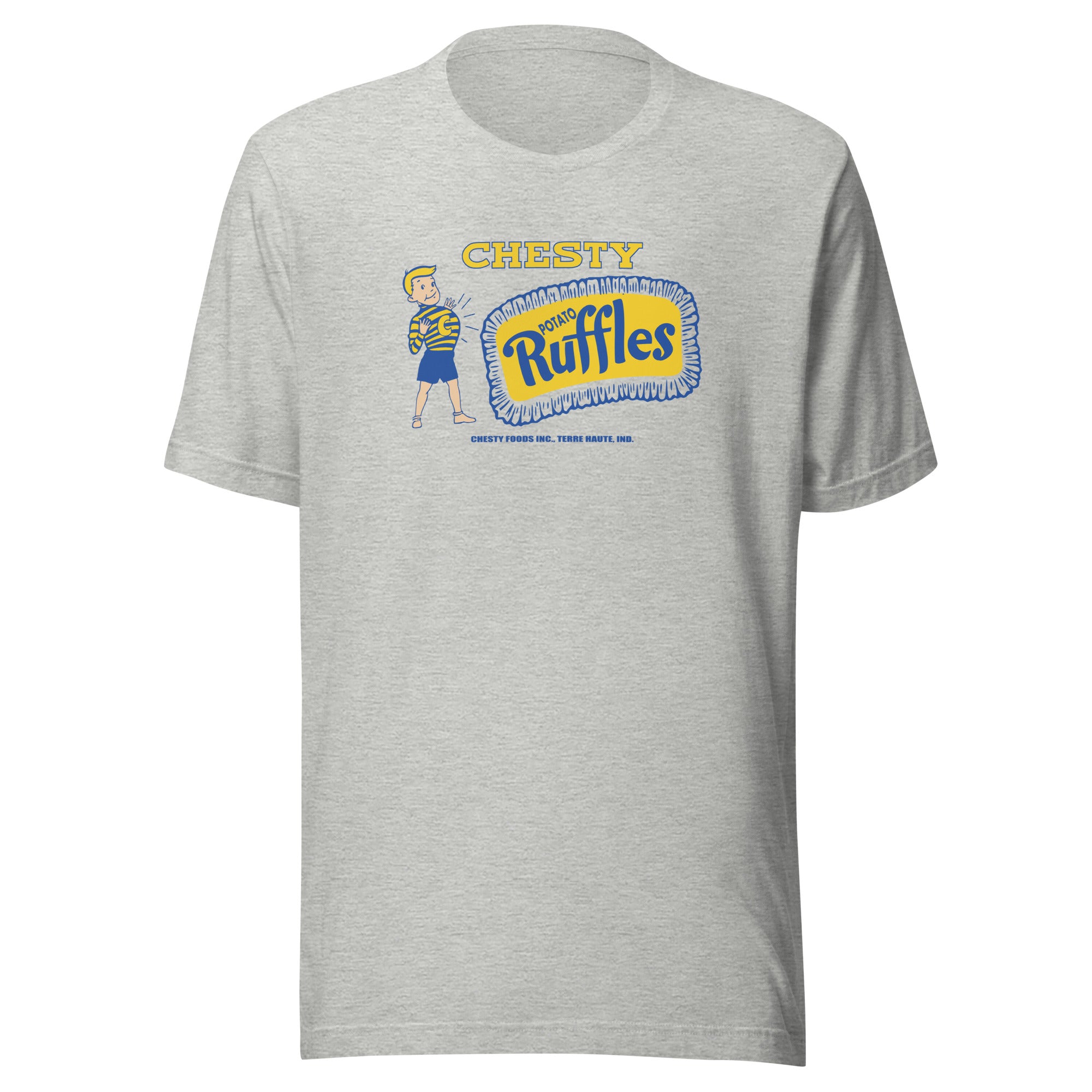 Chesty Potato Ruffles Chips / Chesty Foods - Terre Haute Indiana  -  Short-Sleeve Unisex T-Shirt