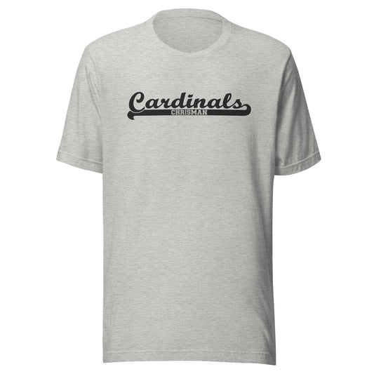 Chrisman HS Cardinals - Banner (black)  -  Short-Sleeve Unisex T-Shirt