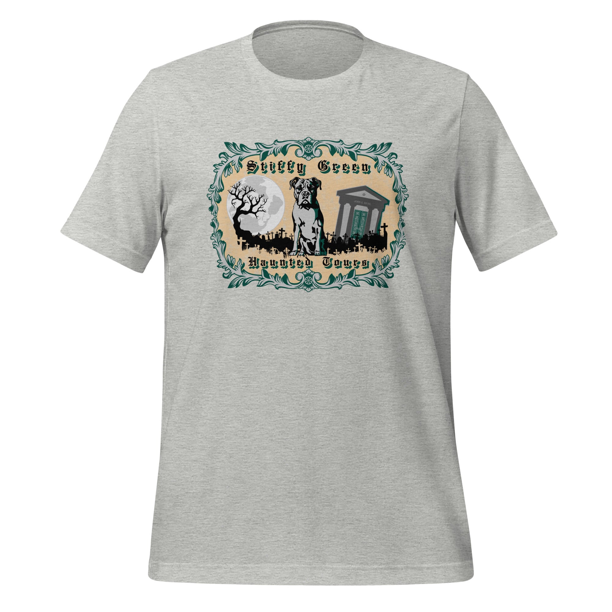 Stiffy Green Haunted Tours - Terre Haute Indiana  -  Unisex t-shirt