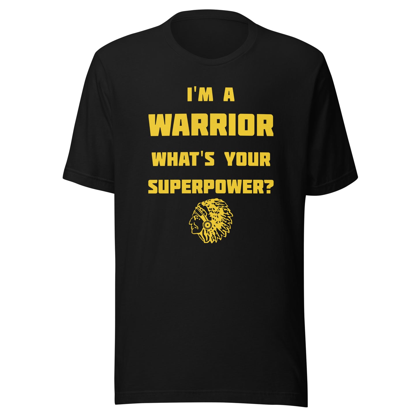 Casey-Westfield HS Warriors - Superpower (yellow)  -  Short-Sleeve Unisex T-Shirt