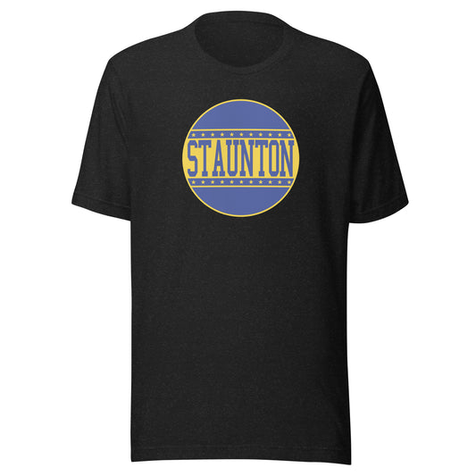 Staunton HS Yellow Jackets - button design  -  Unisex t-shirt