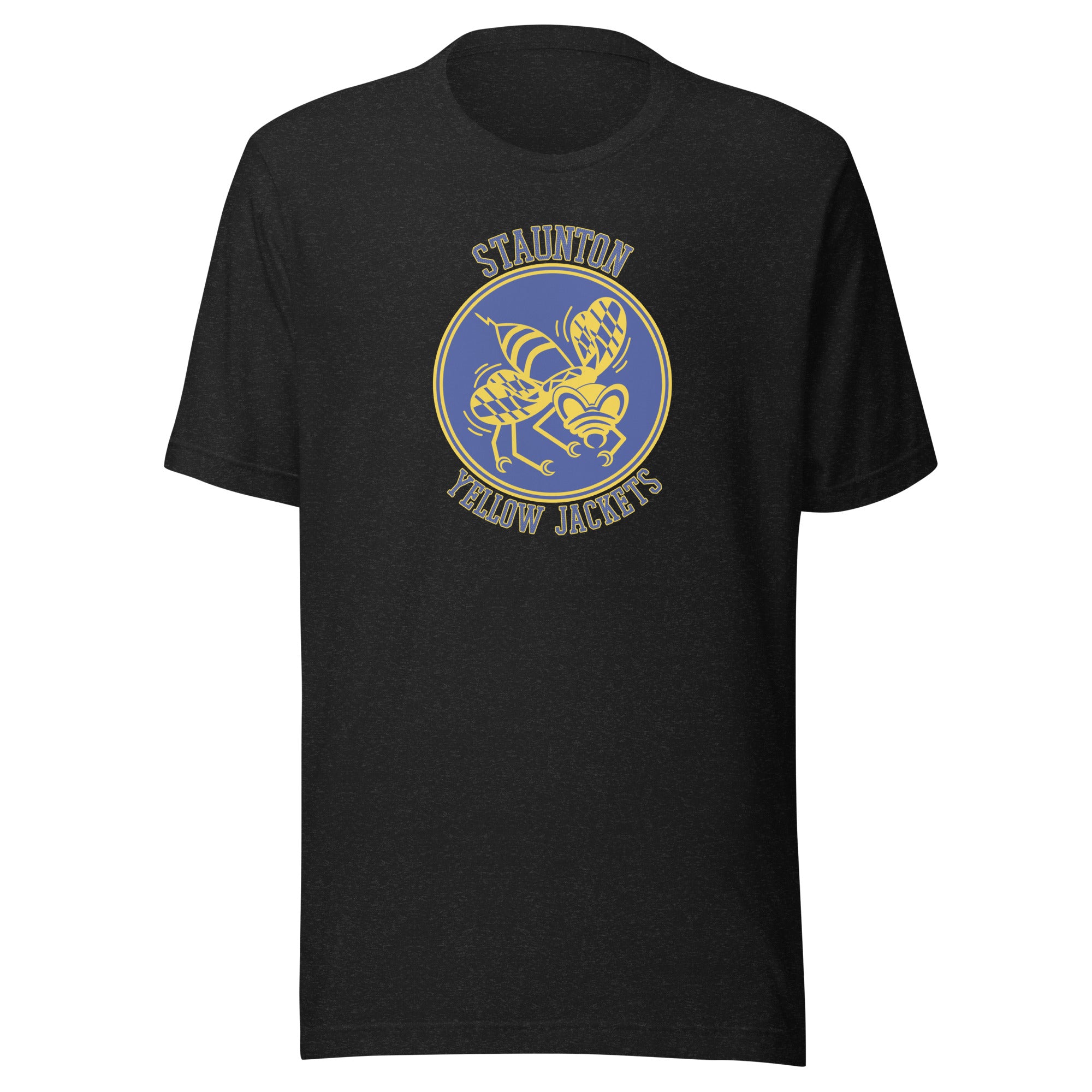 Staunton HS Yellow Jackets - center court design  -  Unisex t-shirt