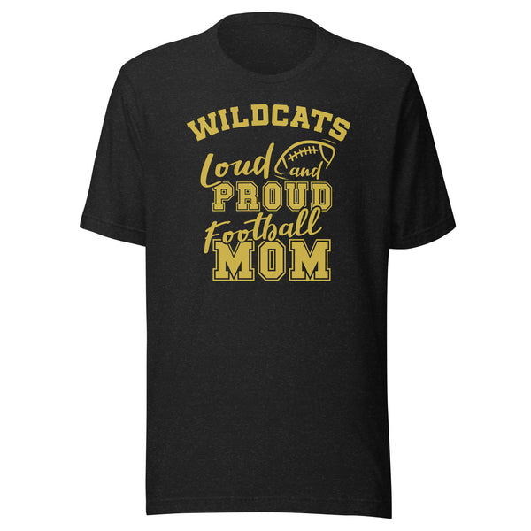 CUSTOMIZABLE - South Vermillion HS Wildcats Football Mom  -  Unisex t-shirt
