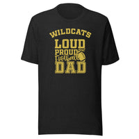 CUSTOMIZABLE - South Vermillion HS Wildcats Football Dad  -  Unisex t-shirt