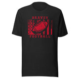 CUSTOMIZABLE - Terre Haute South Vigo HS Braves Football  -  Unisex t-shirt