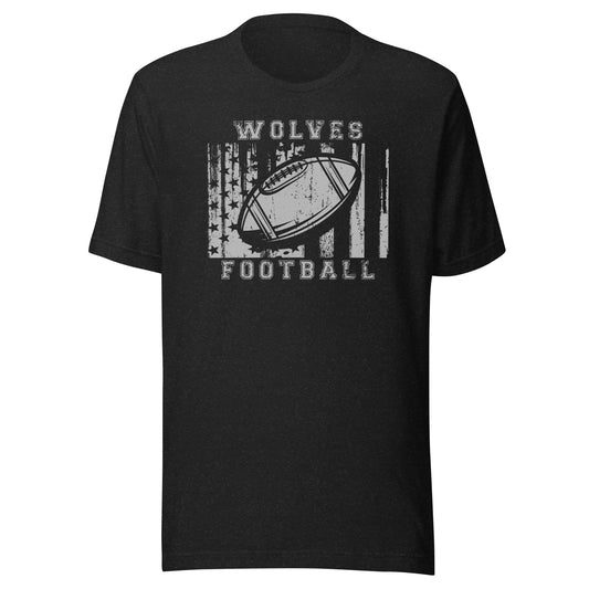 CUSTOMIZABLE - Parke Heritage HS Wolves Football  -  Unisex t-shirt