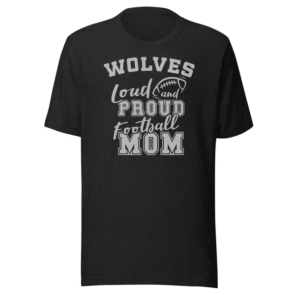 CUSTOMIZABLE - Parke Heritage HS Wolves Football Mom  -  Unisex t-shirt