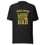 CUSTOMIZABLE - Covington HS Trojans Football Dad  -  Unisex t-shirt