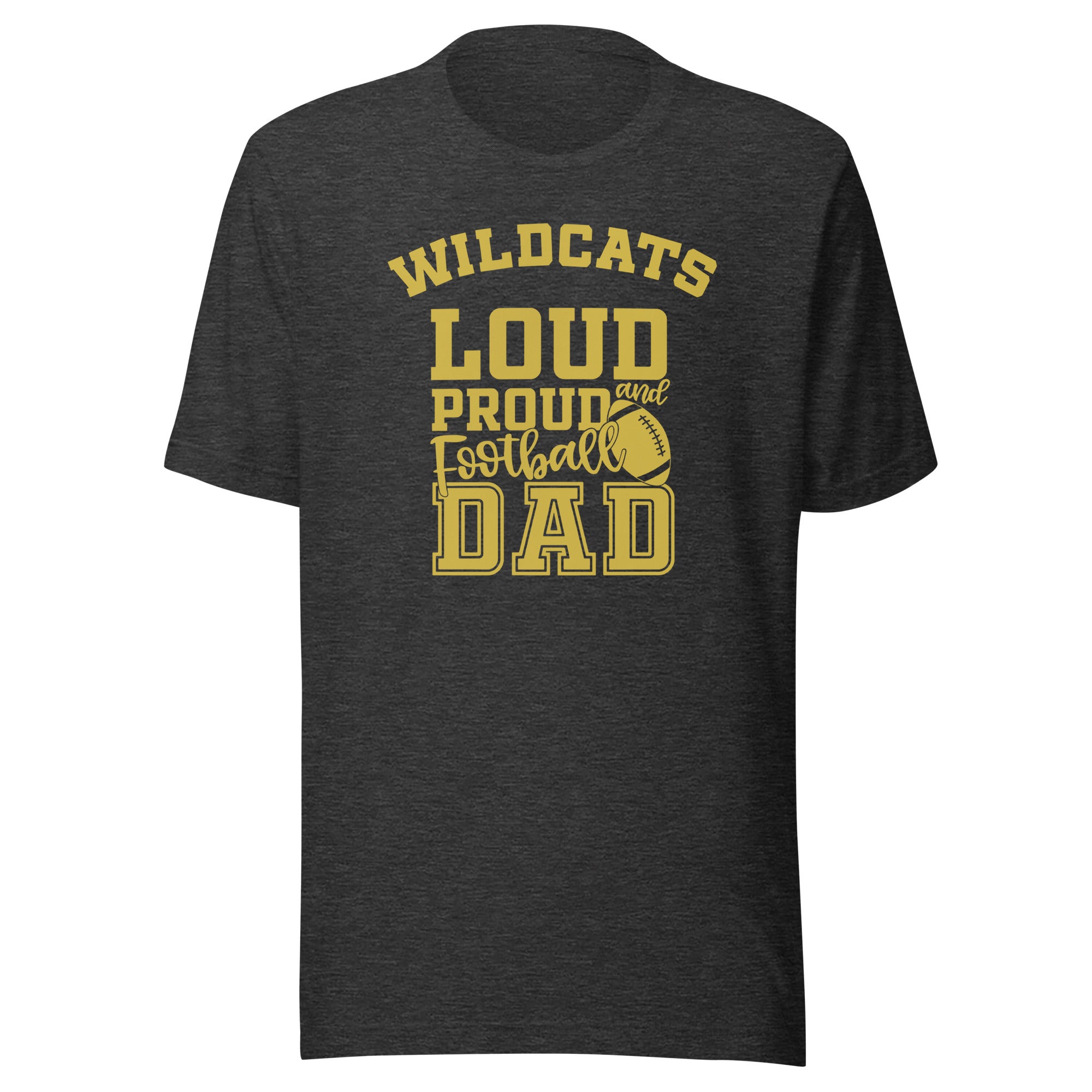 CUSTOMIZABLE - South Vermillion HS Wildcats Football Dad  -  Unisex t-shirt