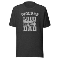 CUSTOMIZABLE - Parke Heritage HS Wolves Football Dad  -  Unisex t-shirt