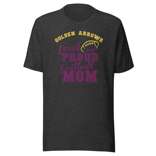 CUSTOMIZABLE - Sullivan HS Golden Arrows Football Mom  -  Unisex t-shirt