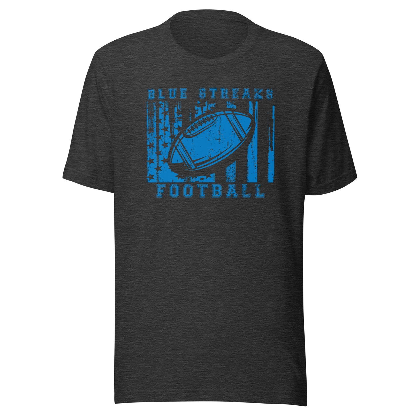 CUSTOMIZABLE - Martinsville Jr./Sr. HS Blue Streaks Football  -  Unisex t-shirt