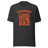 CUSTOMIZABLE - North Putnam HS Cougars Football Dad  -  Unisex t-shirt