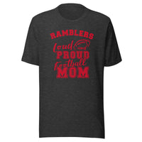 CUSTOMIZABLE - Attica HS Red Ramblers Football Mom  -  Unisex t-shirt