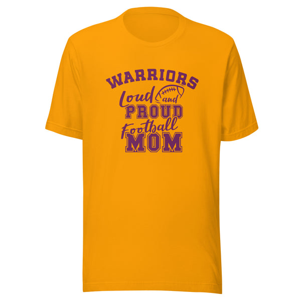 CUSTOMIZABLE - Casey-Westfield HS Warriors Football Mom  -  Unisex t-shirt