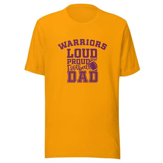 CUSTOMIZABLE - Casey-Westfield HS Warriors Football Dad  -  Unisex t-shirt