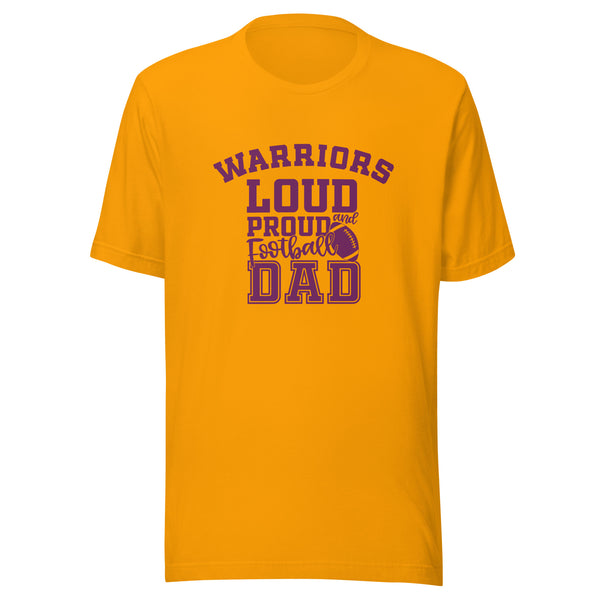 CUSTOMIZABLE - Casey-Westfield HS Warriors Football Dad  -  Unisex t-shirt