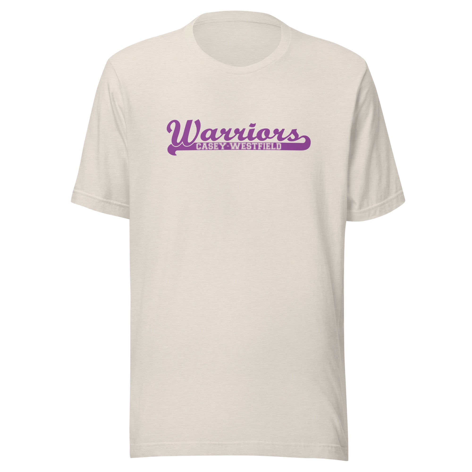 Casey-Westfield HS Warriors - Banner (purple)  -  Short-Sleeve Unisex T-Shirt