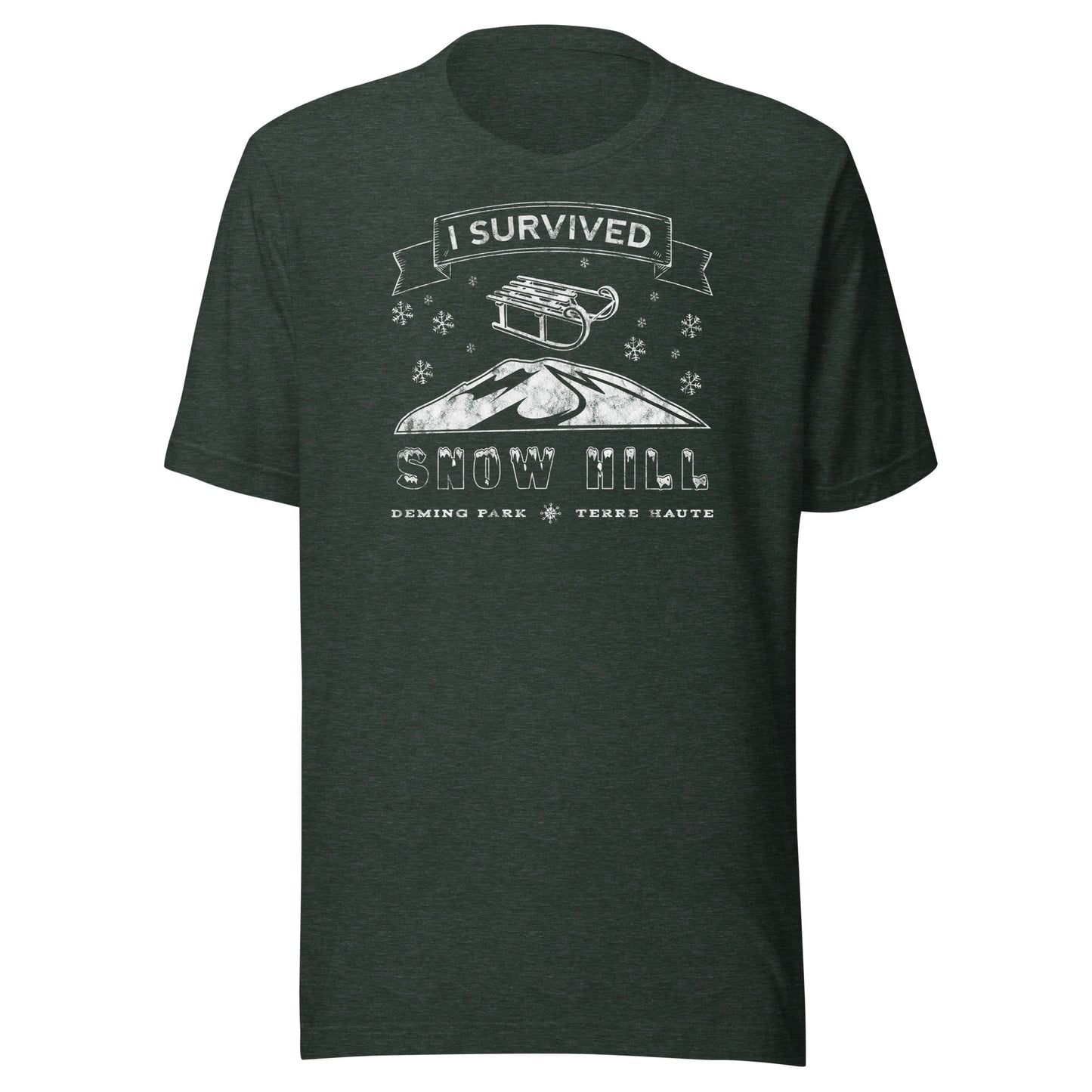 Snow Hill - Deming Park - Terre Haute Indiana  -  Unisex t-shirt