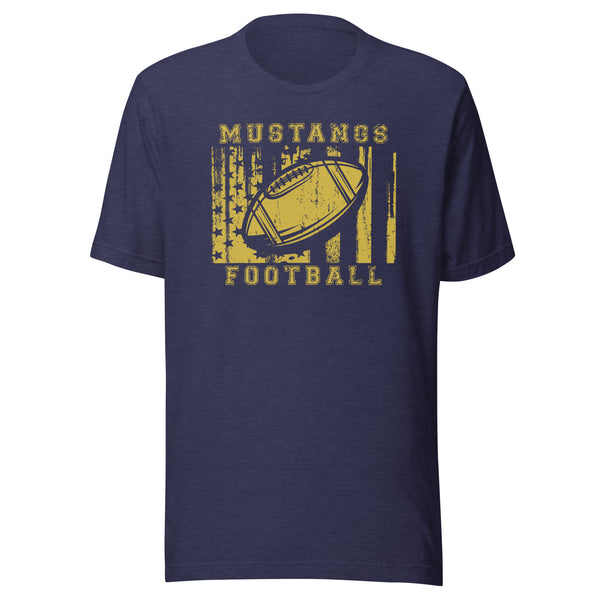 CUSTOMIZABLE - Fountain Central HS Mustangs Football  -  Unisex t-shirt