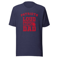 CUSTOMIZABLE - Seeger HS Patriots Football Dad  -  Unisex t-shirt