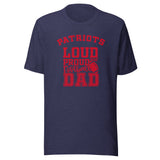 CUSTOMIZABLE - Seeger HS Patriots Football Dad  -  Unisex t-shirt