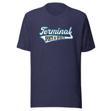 Terminal Sports & Spirits - Terre Haute Indiana - sports logo design  -  Unisex t-shirt