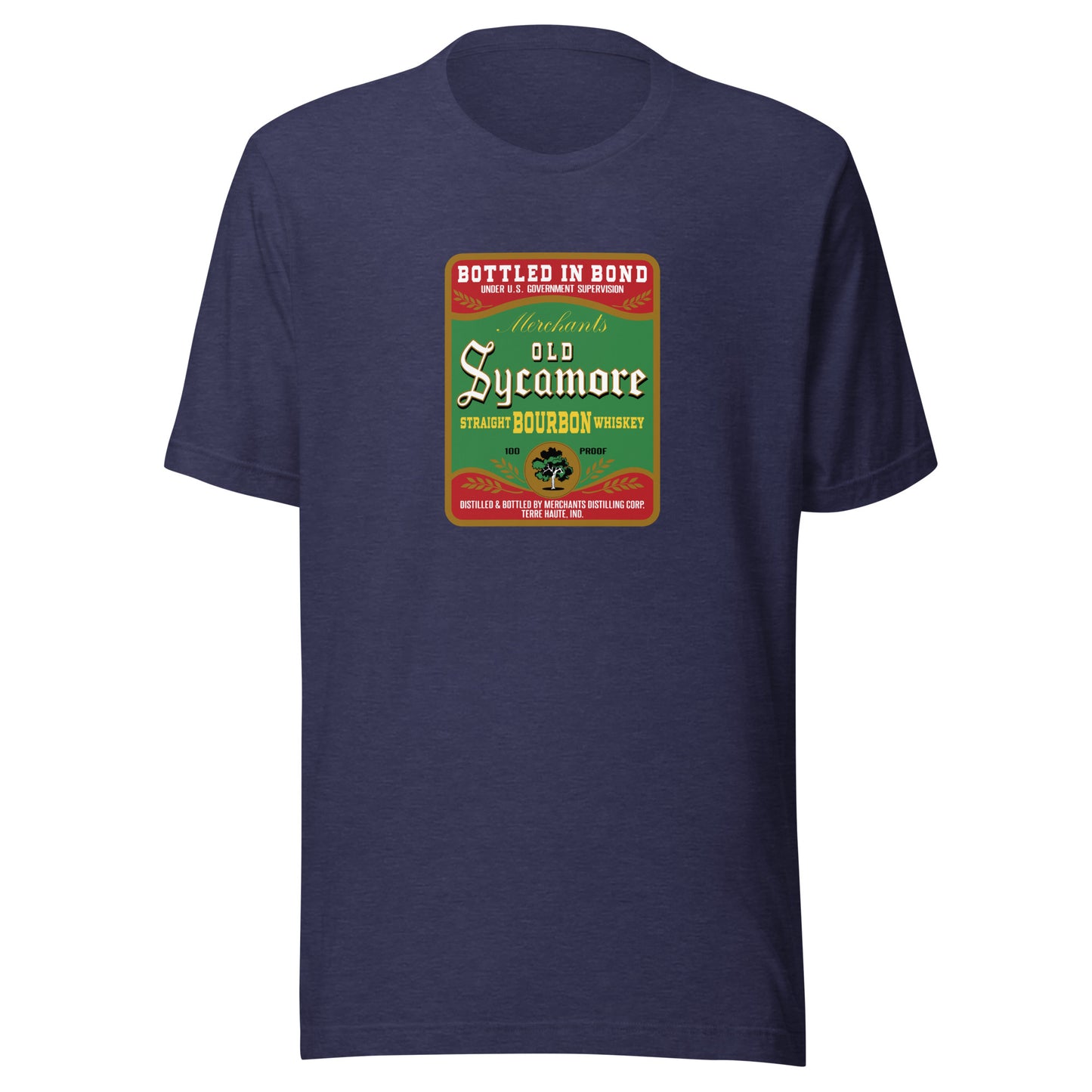 Old Sycamore Whiskey / Merchants Distilling - Terre Haute Indiana  -  Short-Sleeve Unisex T-Shirt