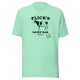 Flick’s Drive-In / Dairy Bar - cow design (black) - Brazil Indiana  -  Short-Sleeve Unisex T-Shirt