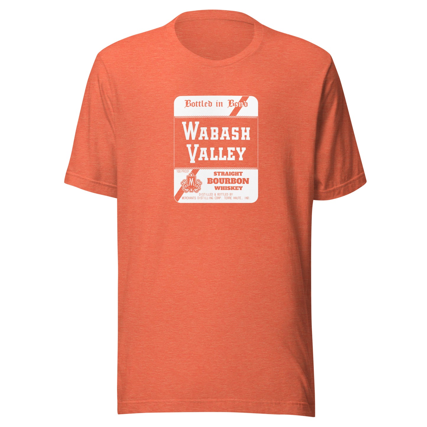 Wabash Valley Whiskey / Merchants Distilling (white) - Terre Haute Indiana  -  Short-Sleeve Unisex T-Shirt